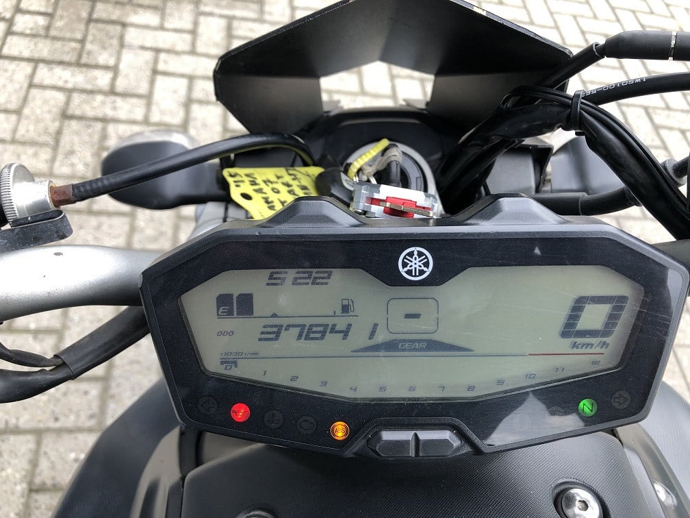 Yamaha MT07, bj 2015 met 37 dkm, rijklaar mee voor €4500,-