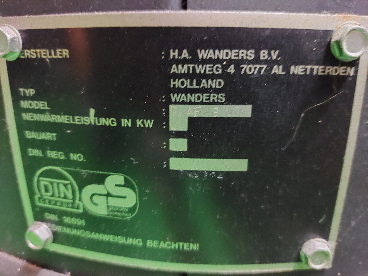 Houtkachel merk Wanders