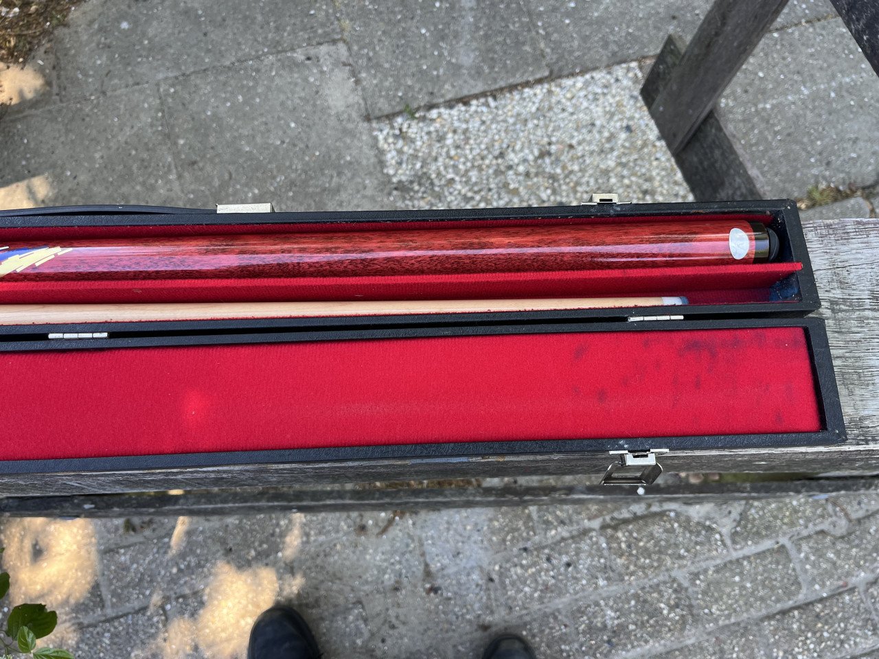 Biljart keu Merk Olympia met koffer 2 stuks