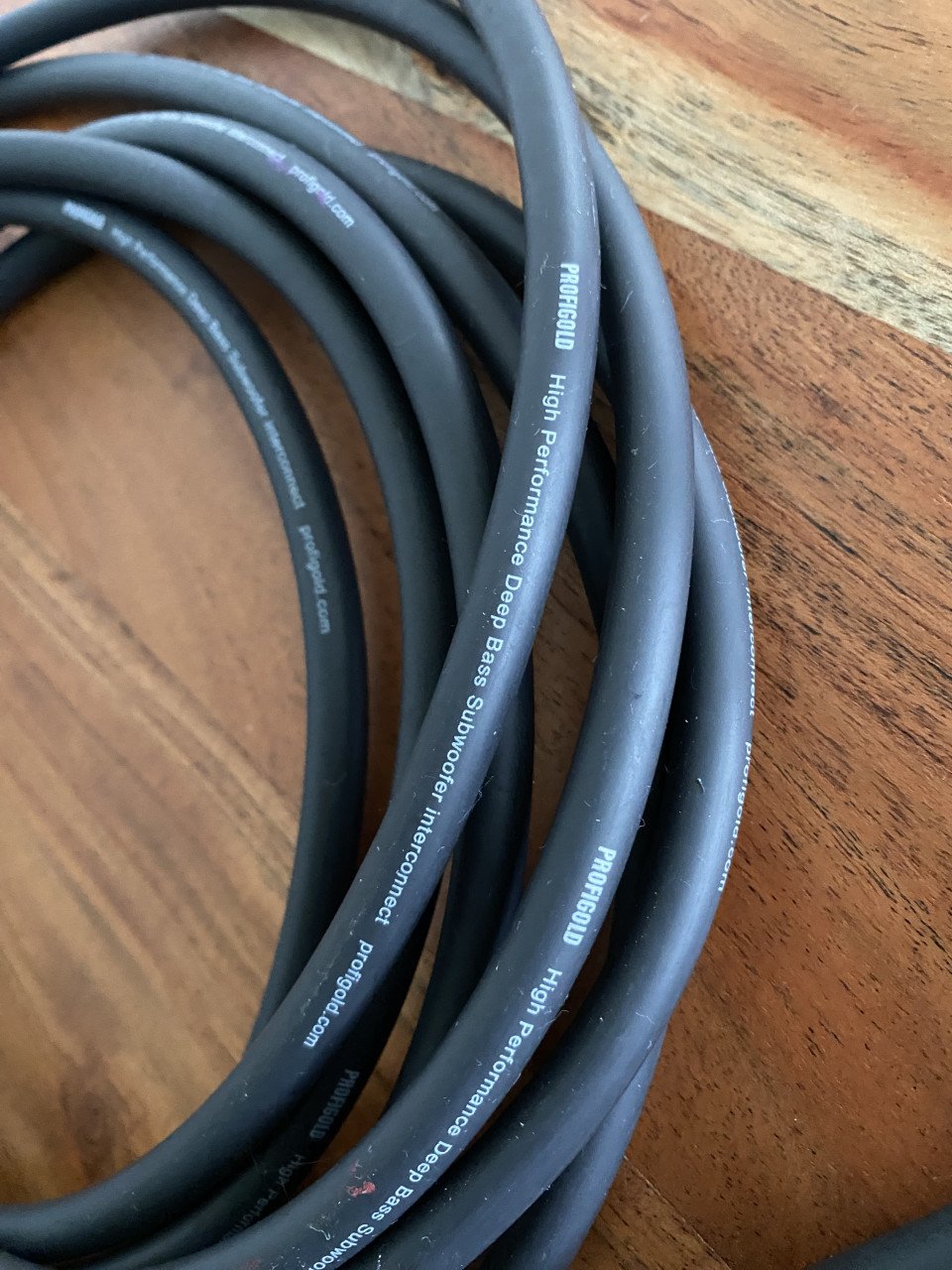 Profigold Subwoofer kabel 5 mtr
