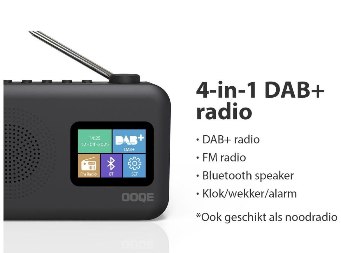 Nieuwe OOQE TUNE PRO 4-in-1 DAB+ Noodradio !!