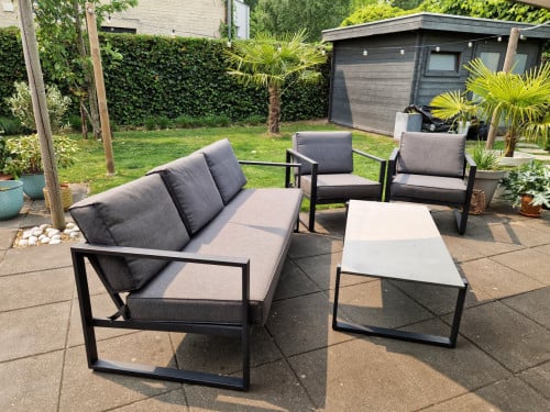 Jysk vonge loungeset, antraciet, 5 persoons