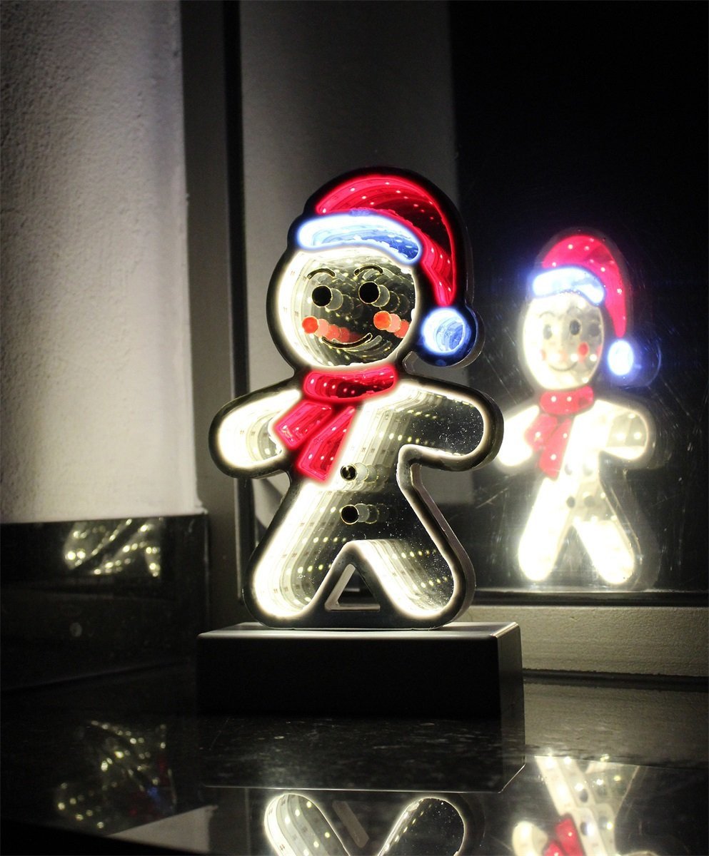 Kerstman 3D Infinity USB en timer ook op batterijen
