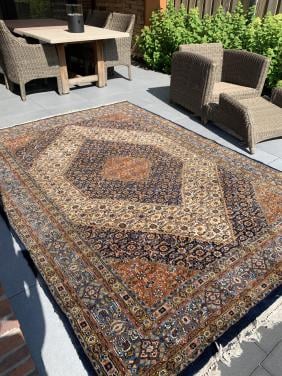 ✨Kleurrijk Sfeervol Handgeknoopt Vintage Vloerkleed Zuiver Scheerwol✨