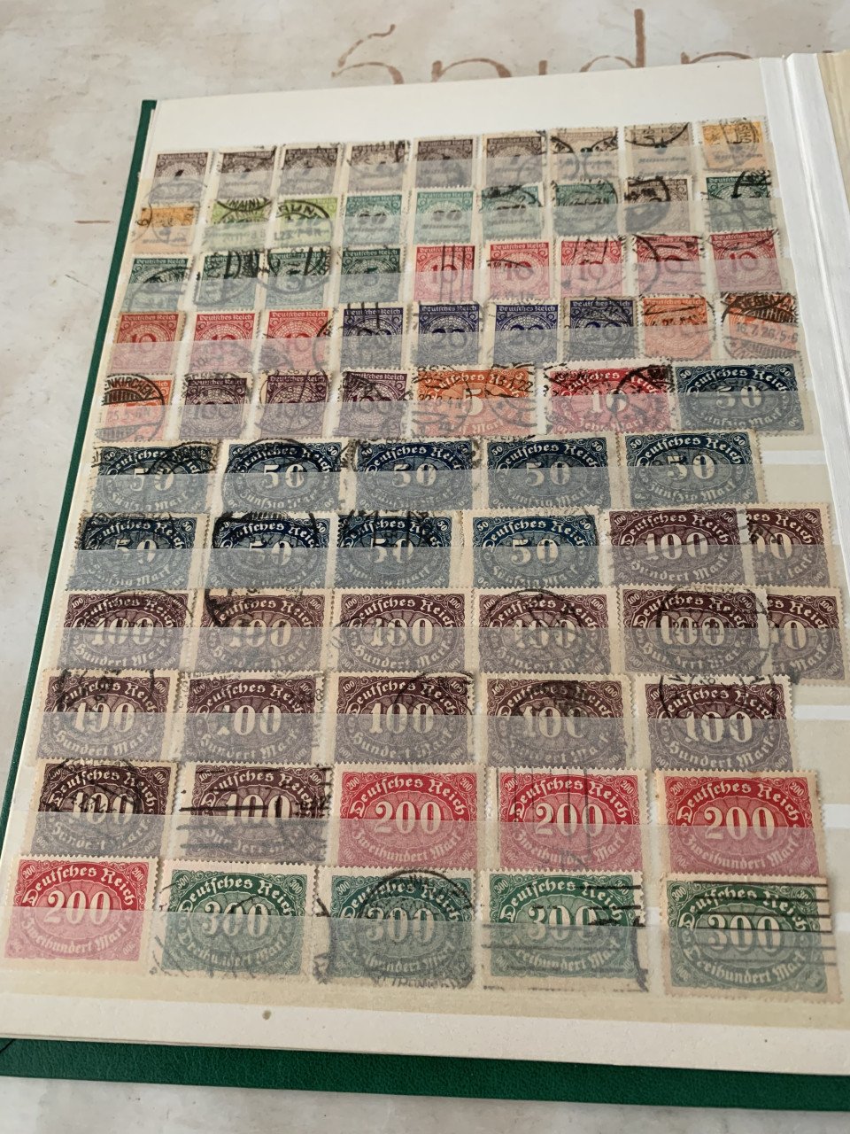 Album postzegels duitse reich