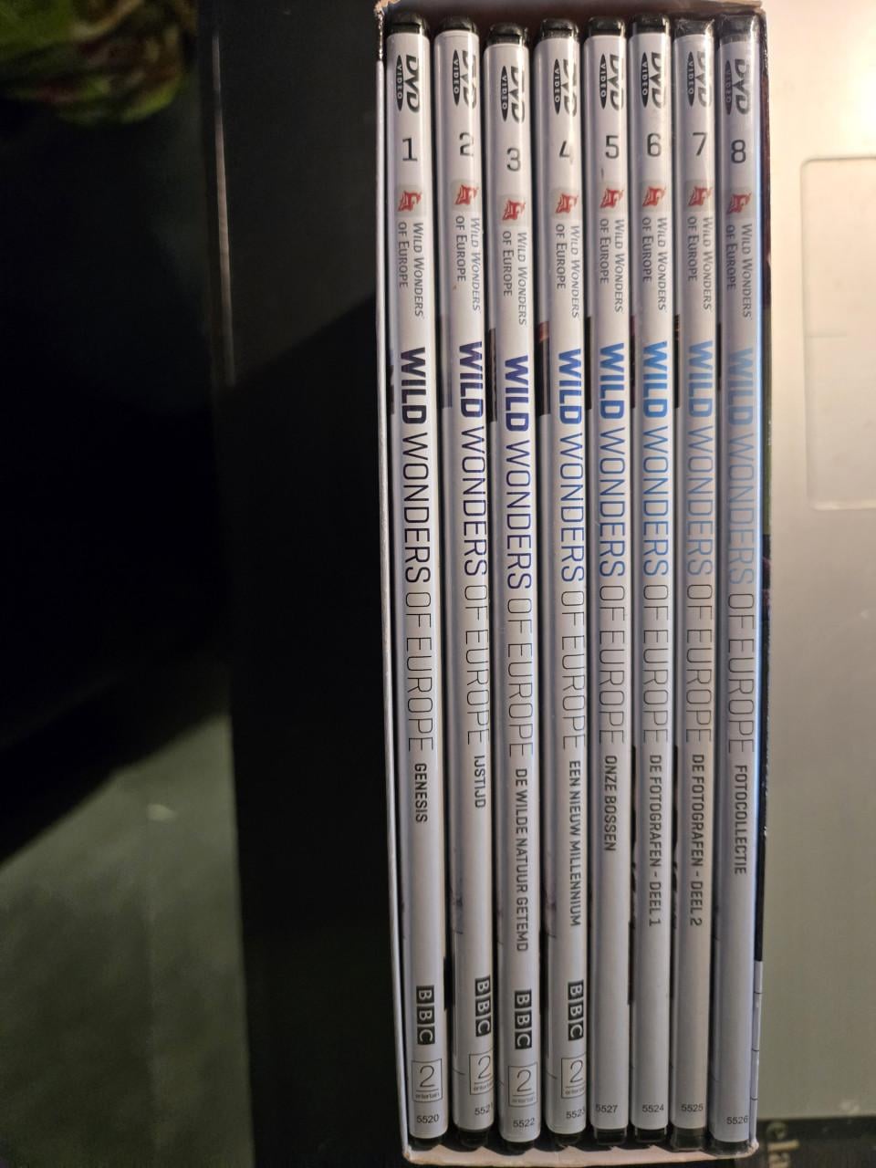 DVD-box "Wild Wonders of Europe:  8 DVD;'s  De Complete Collectie"