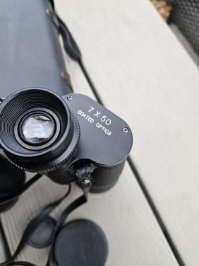 Mooie heldere antieke Mounty antireflex Verrekijker