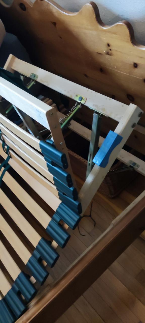 2x Verstelbare bedbodems / lattenbodems 80 x 200 cm in goede staat