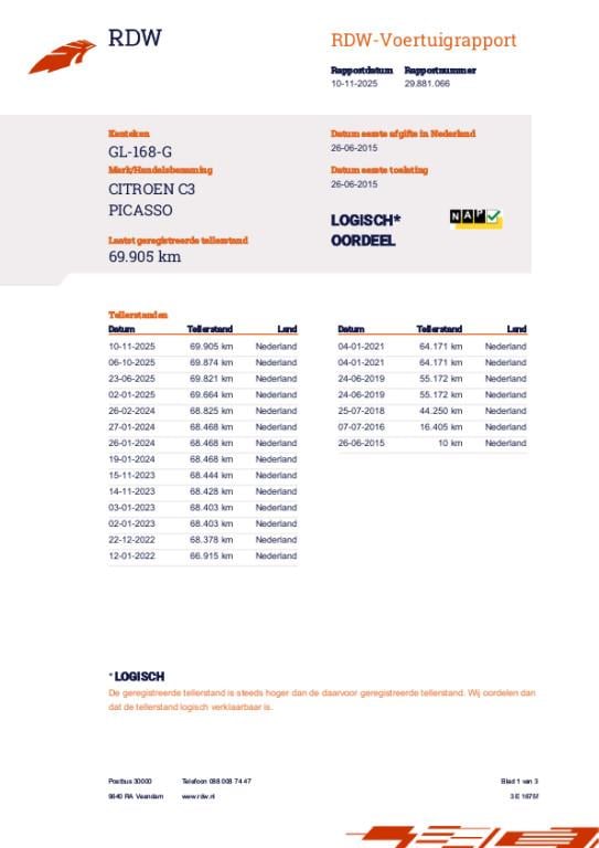 Citroen C3 Picasso 1.2 puretech tendance