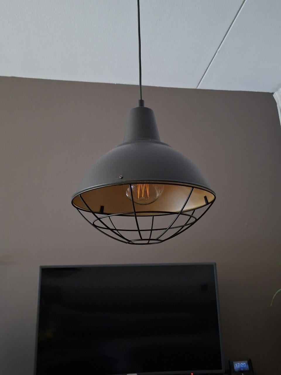 2x Hanglamp- Industrieel ontwerp- inclusief dimbare led lamp.