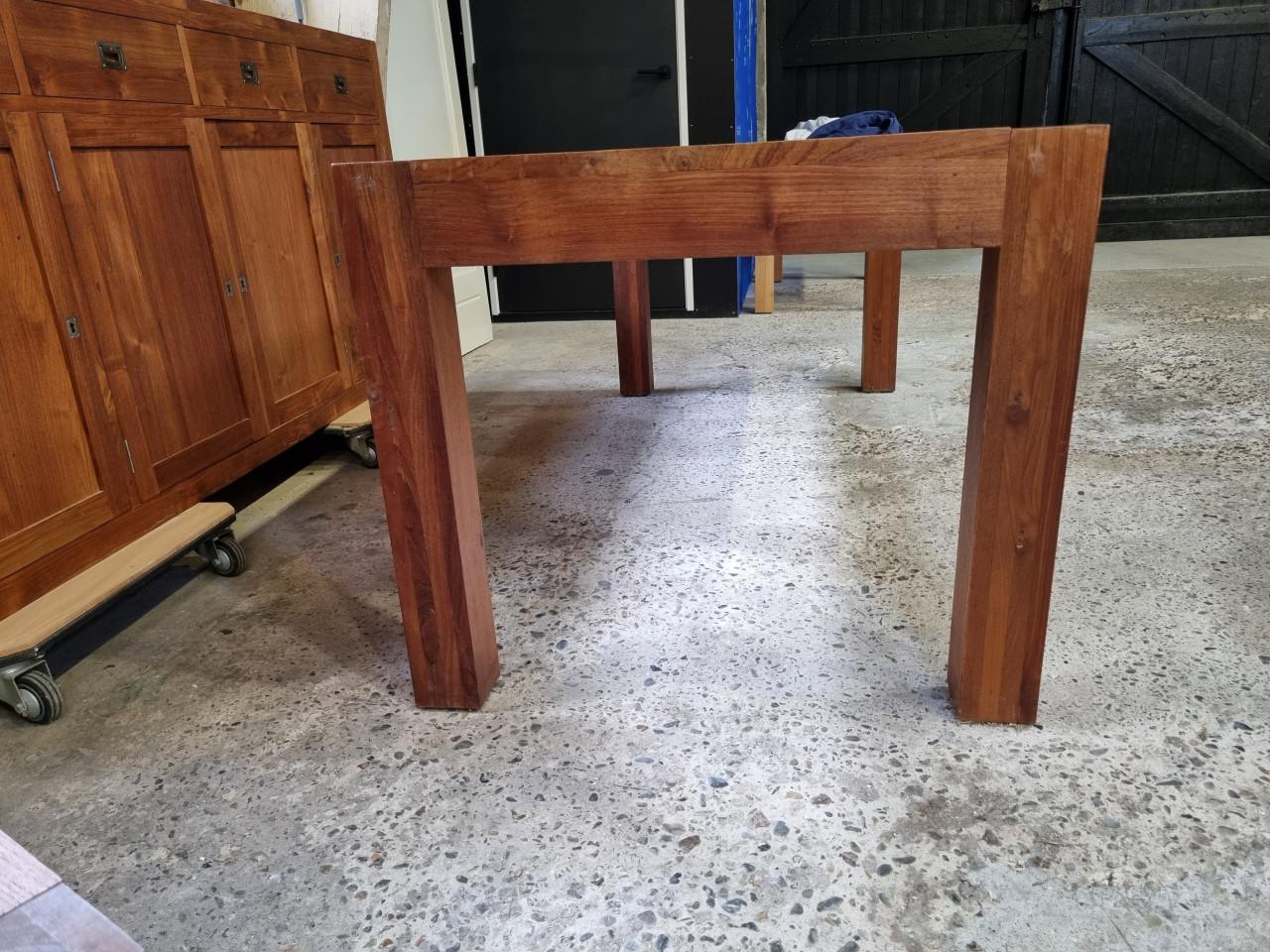 Eettafel - teakhouten set