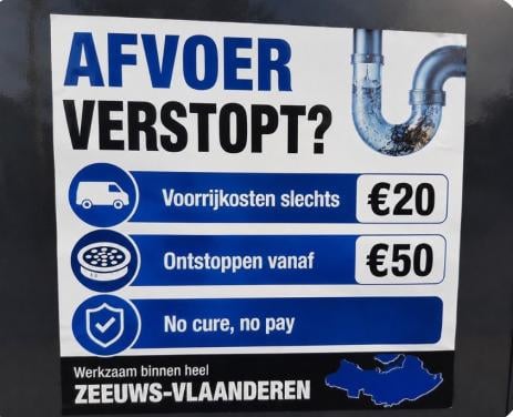 Afvoer verstopt?
