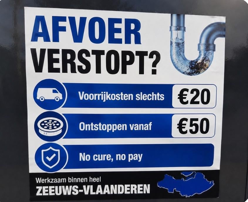 Afvoer verstopt?