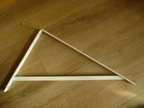 Schadebo plankdrager met schoor ijzergelakt wit 330x495 mm