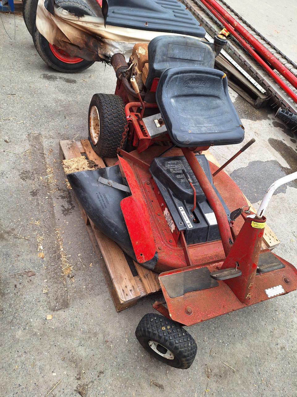 Snapper zitmaaier opknapper/ loop of sloop