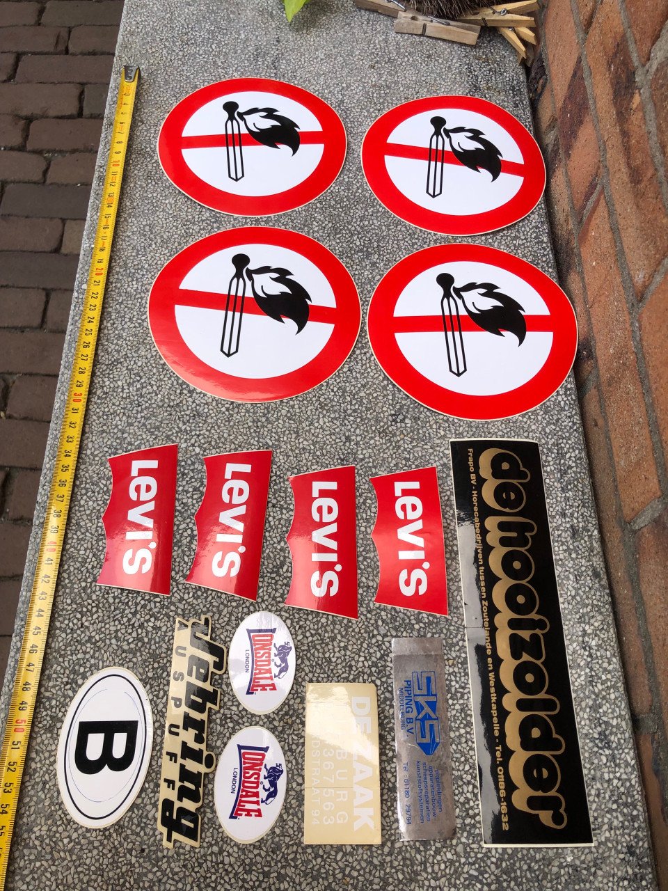 Setje stickers zie de foto’s.