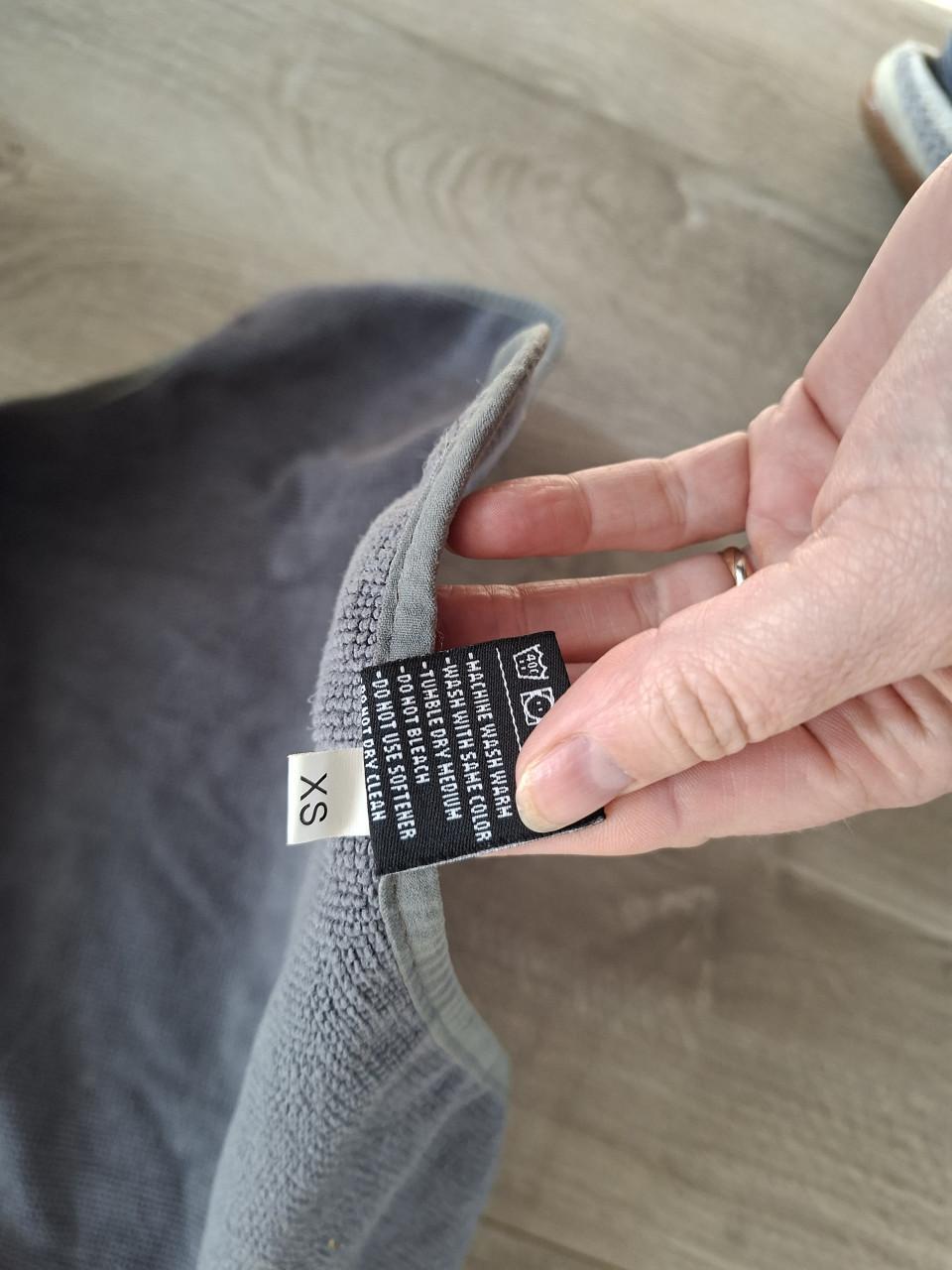 EQDOG Hondenbadjas Doggy Dry Grijs xs