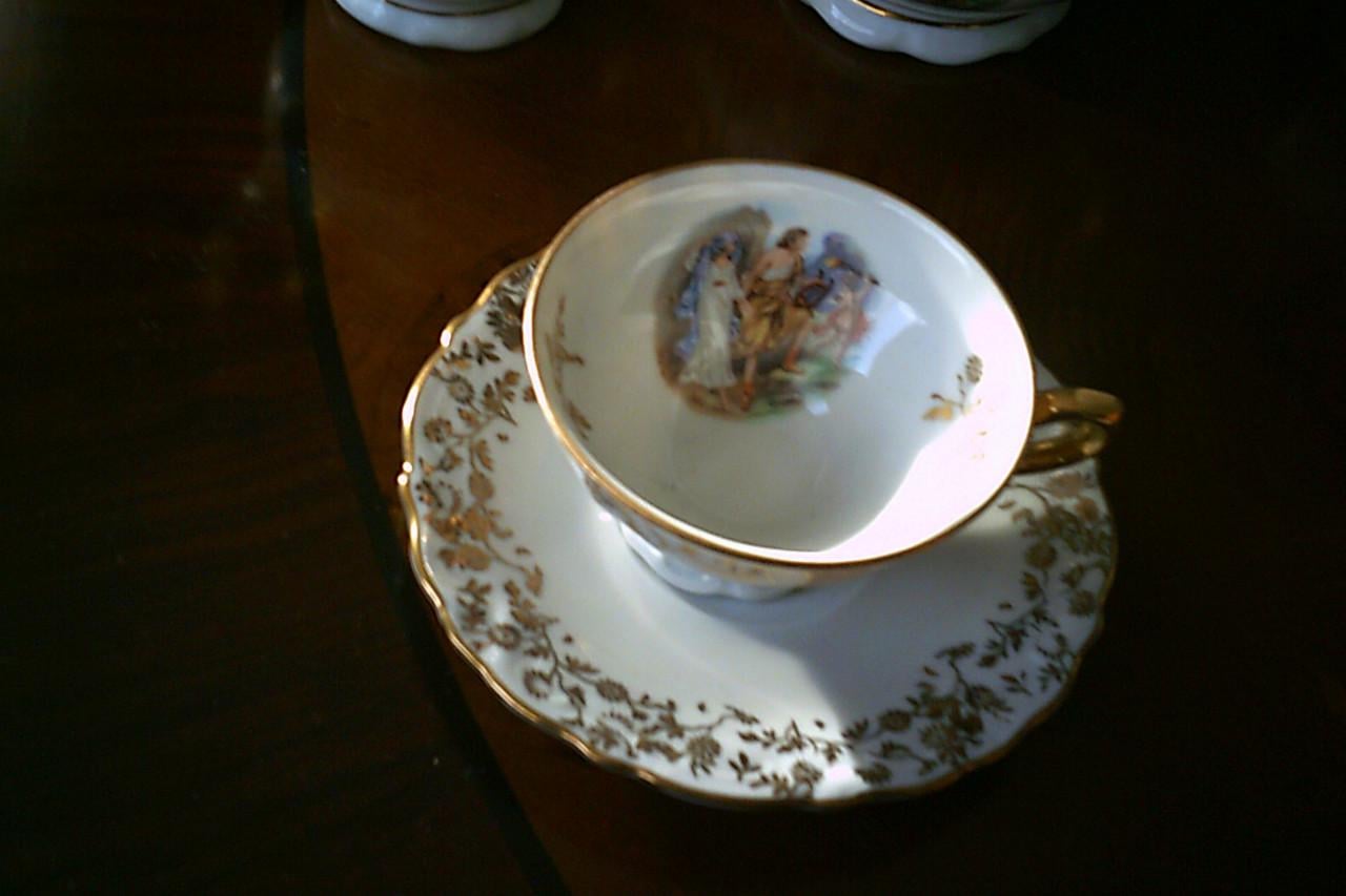 6-persoons PORSELEINEN mokka servies ...