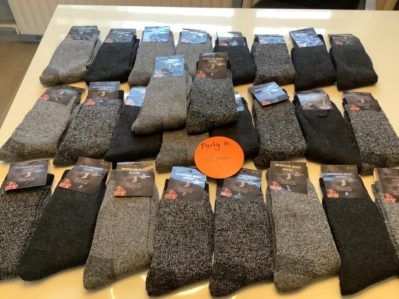 Partij heerlijk warme outdoor boot socks. ( partij 71)