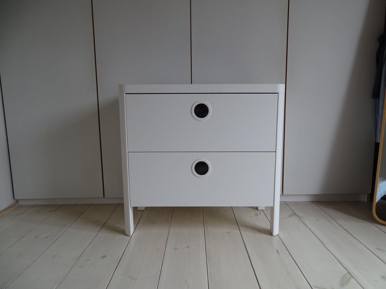 IKEA BUSUNGE ladekast wit – 2 lades