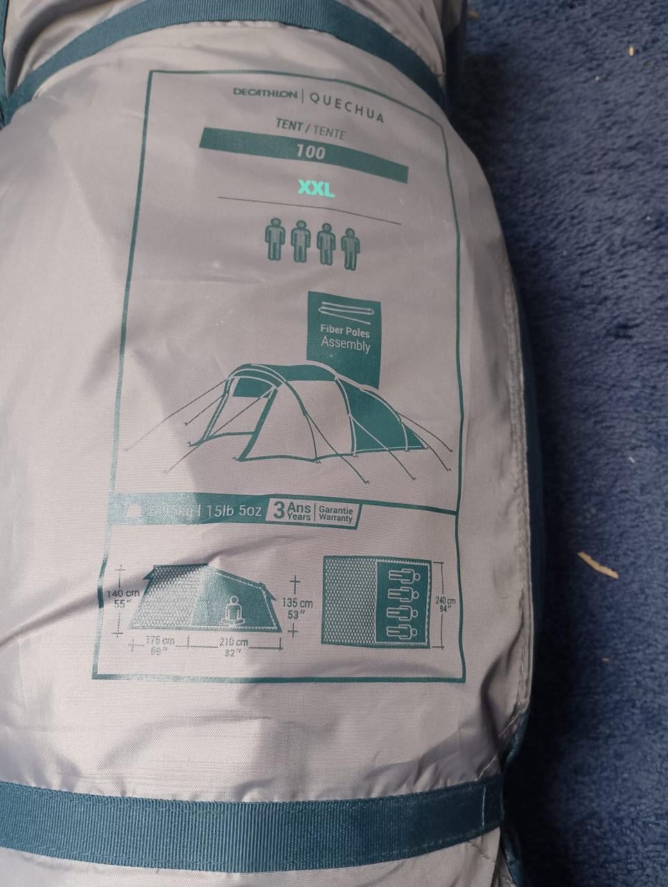 QUECHUA Kampeertent MH100 XXL 4 personen