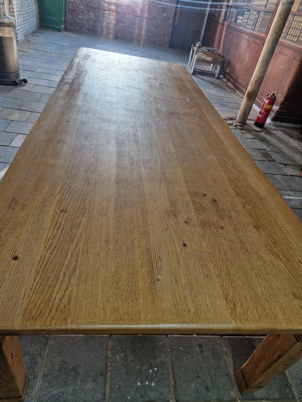 Grote boerentafel-familietafel-chateautafel 330 cm