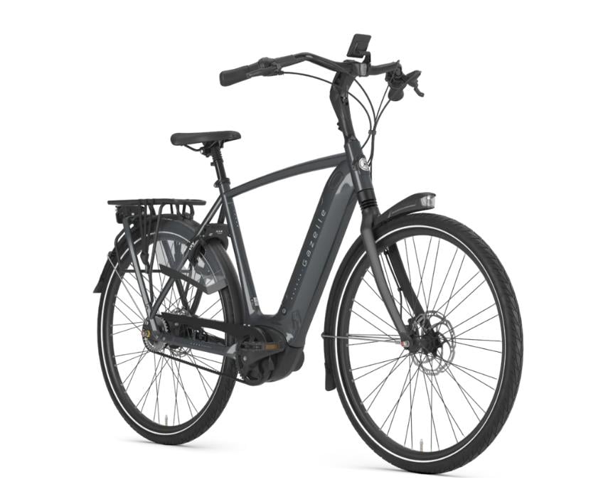 De degelijke Gazelle Grenoble C5 HMB met bosch middenmotor