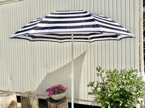 Parasol zwart/wit NIEUW