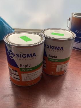 Sigma rapid primer ral 1013, 2x1L samen voor €32