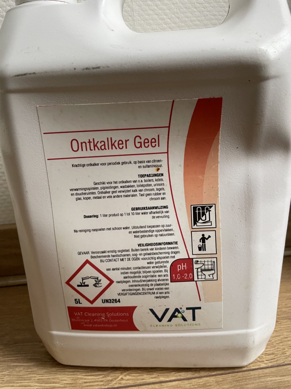 Jerrycan ontkalker geel