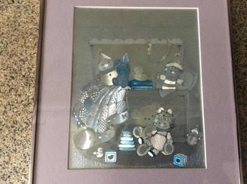 Een leuke afbeelding in roze passe-partout en mooi lijstje.