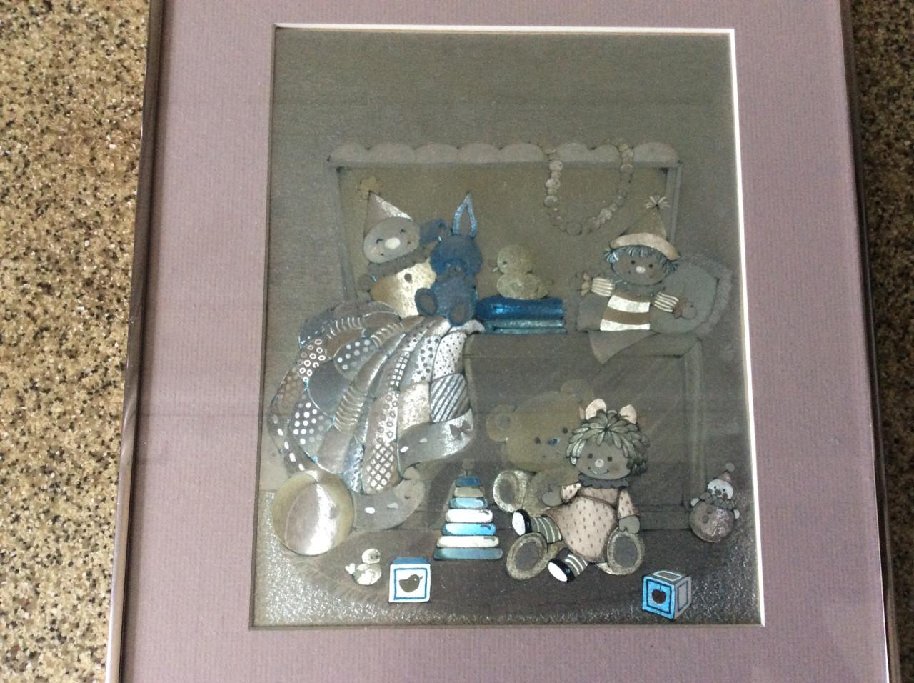 Een leuke afbeelding in roze passe-partout en mooi lijstje.