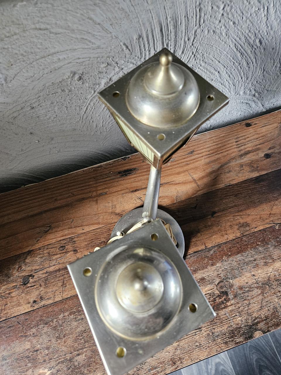 Antieke jaren 60 lantaarn tafellamp puntgaaf item