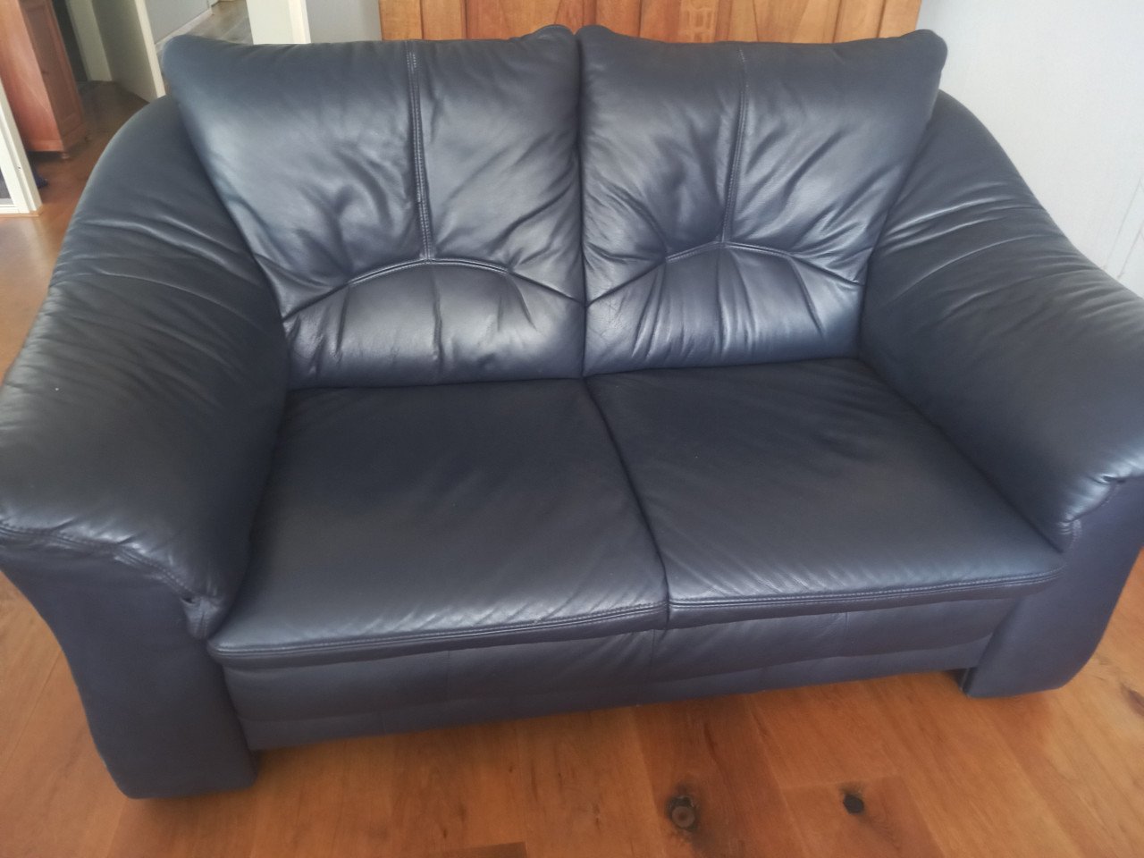 Tweezitsbank donkerblauw
