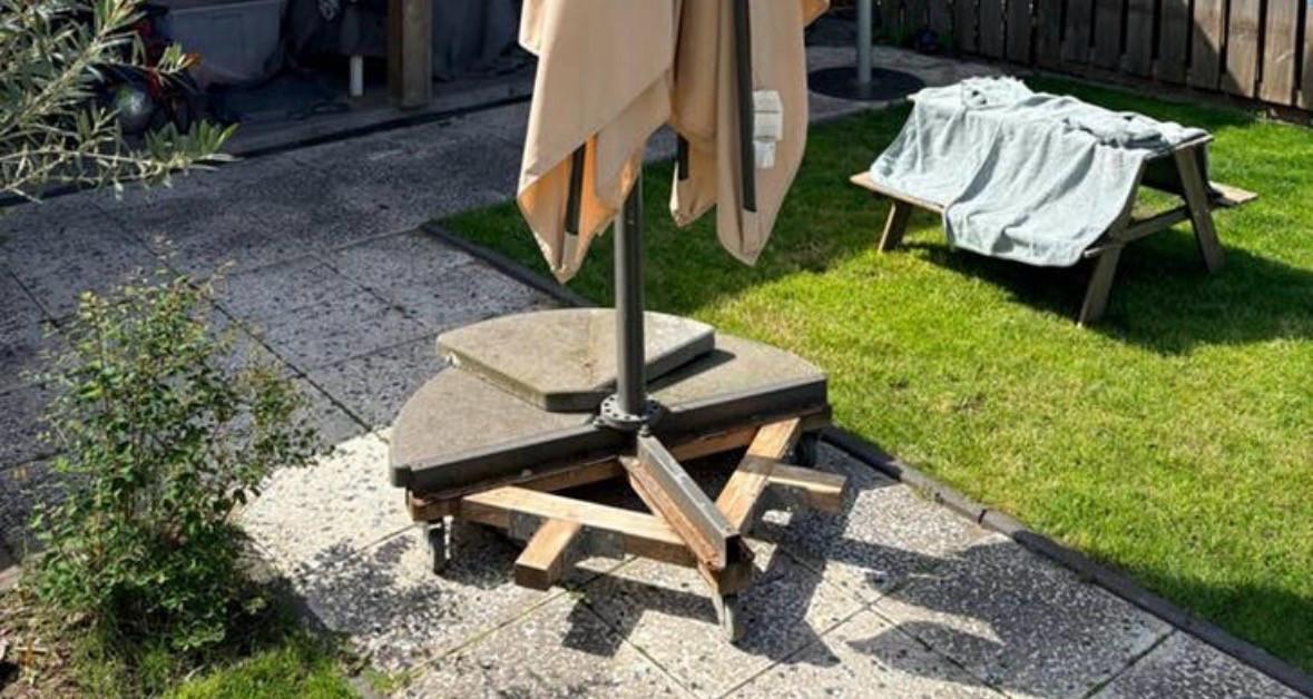 Grote Ikea zweef parasol