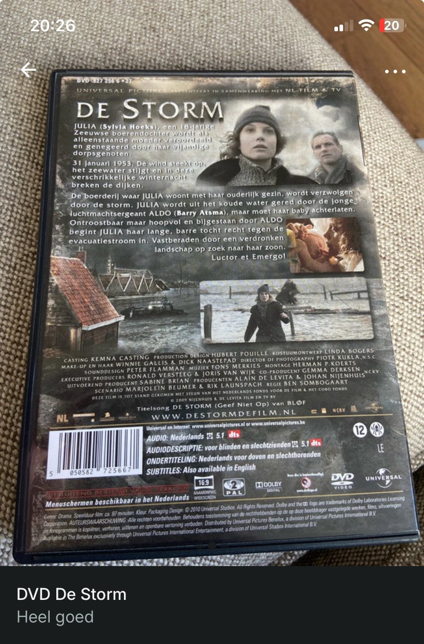 De storm dvd