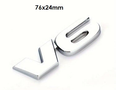 V6 Metalen Emblemen  NIEUW