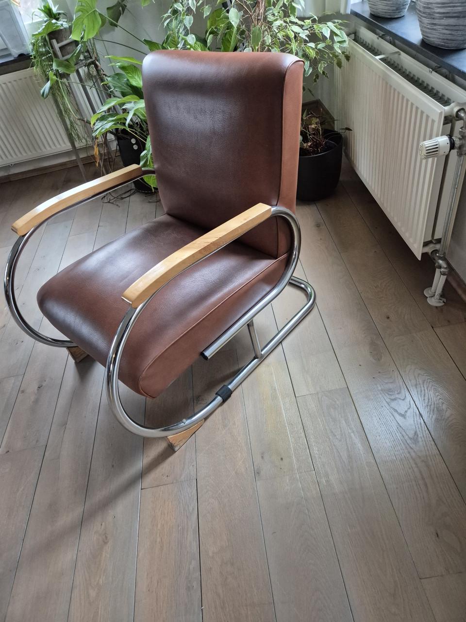 Vintage relaxstoel Tubax Vilvoure