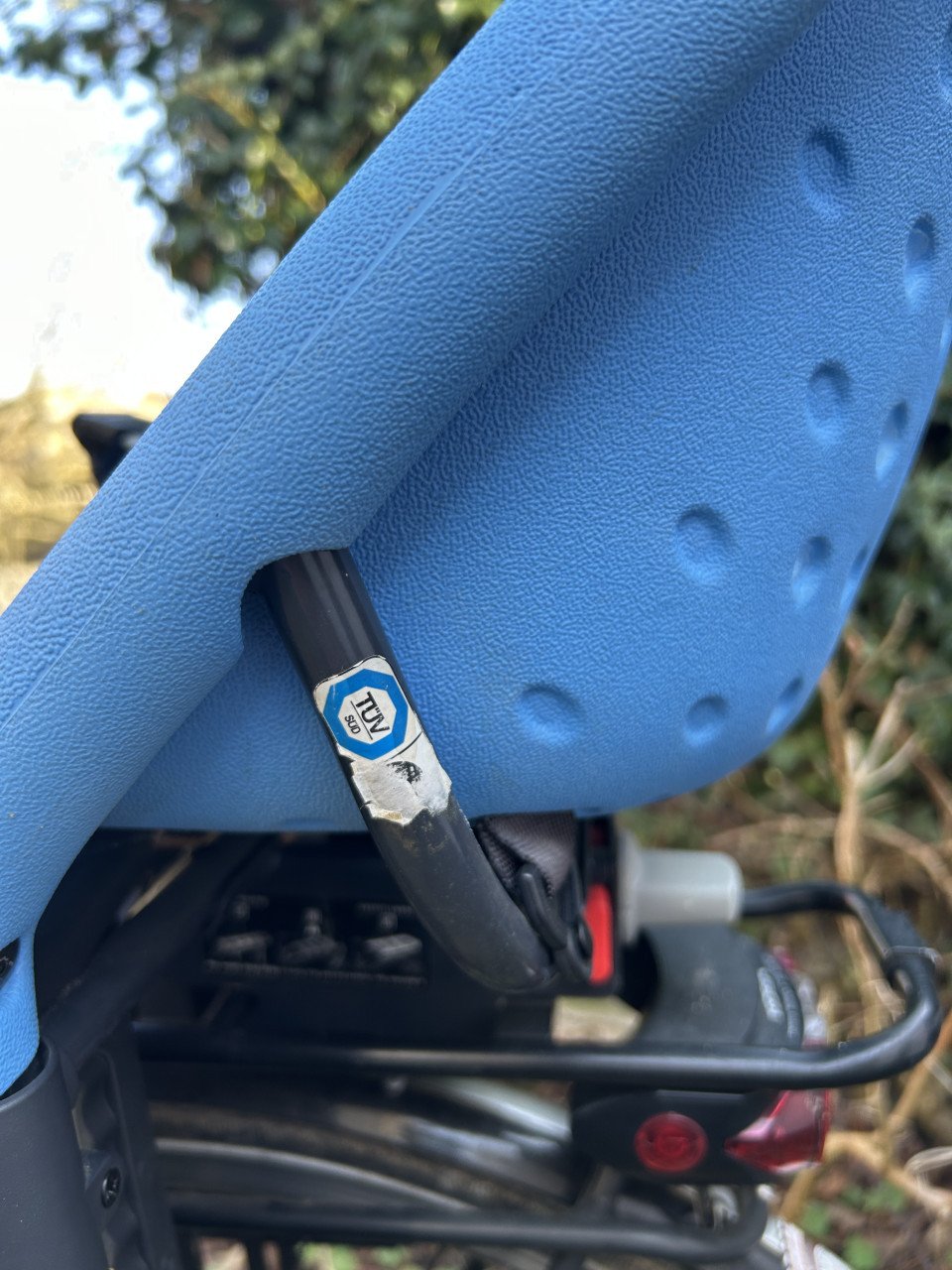 Fietsstoeltje Yepp voor bagagedrager - blauw - ZGAN