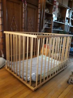 Stevige box beukenhout met boxkleed