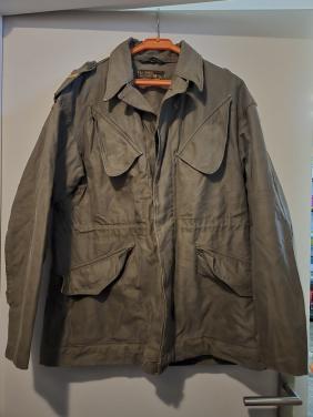 Pakket legerkleding KL Oa. Jas 1970 maat 88-92 manlengte 180 Seyntex