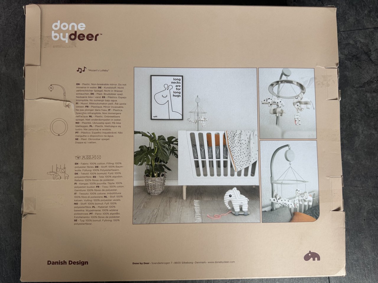 Done by deer musical mirror mobile - sleepy - powder