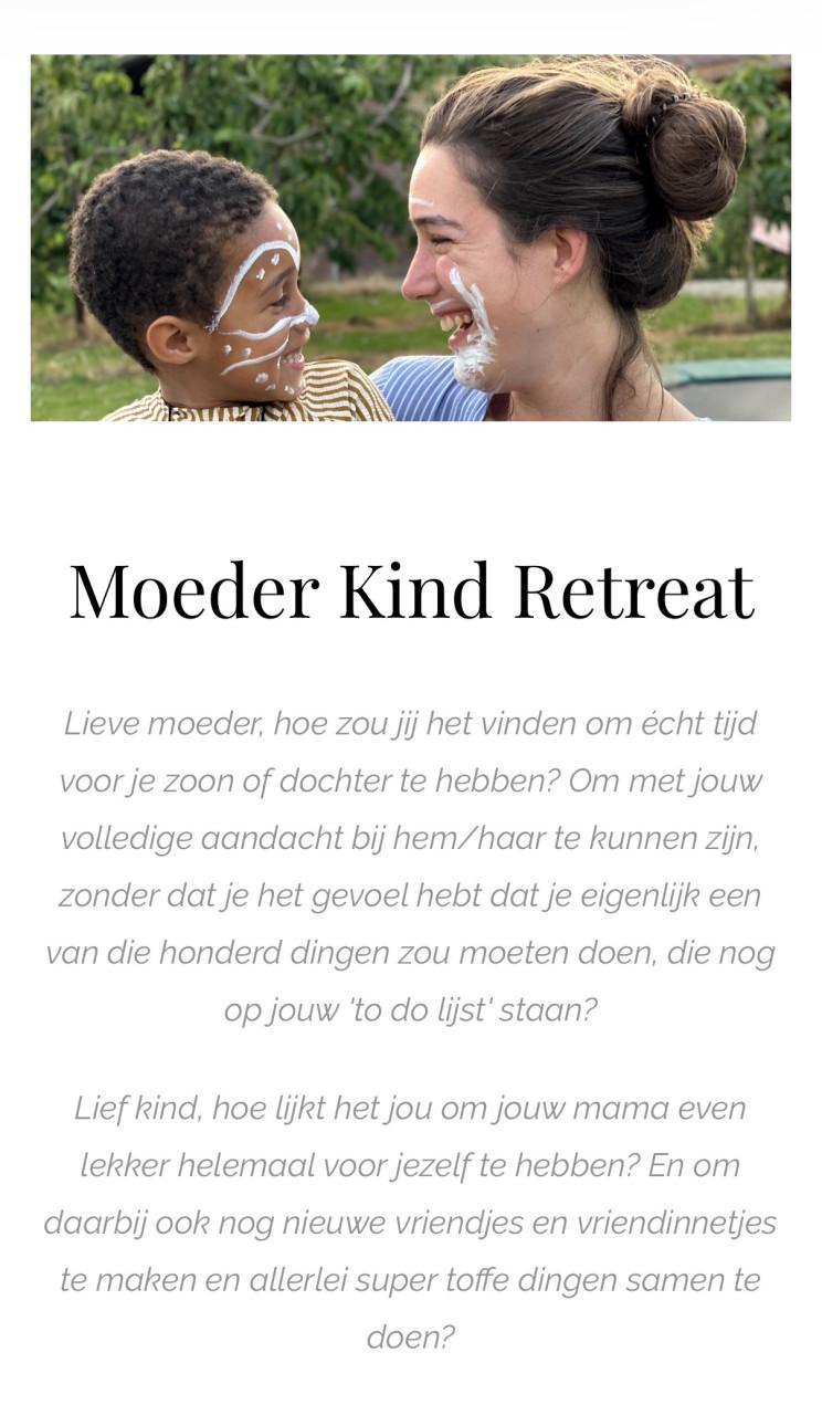 LAST MINUTE / 13 t/m 15 maart Moeder kind Retreat Sevenum