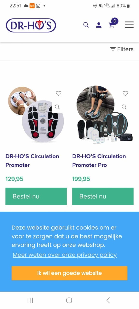 Dr.HOS Circulation Promoter- In zeer goed staat en par keer gebruikt