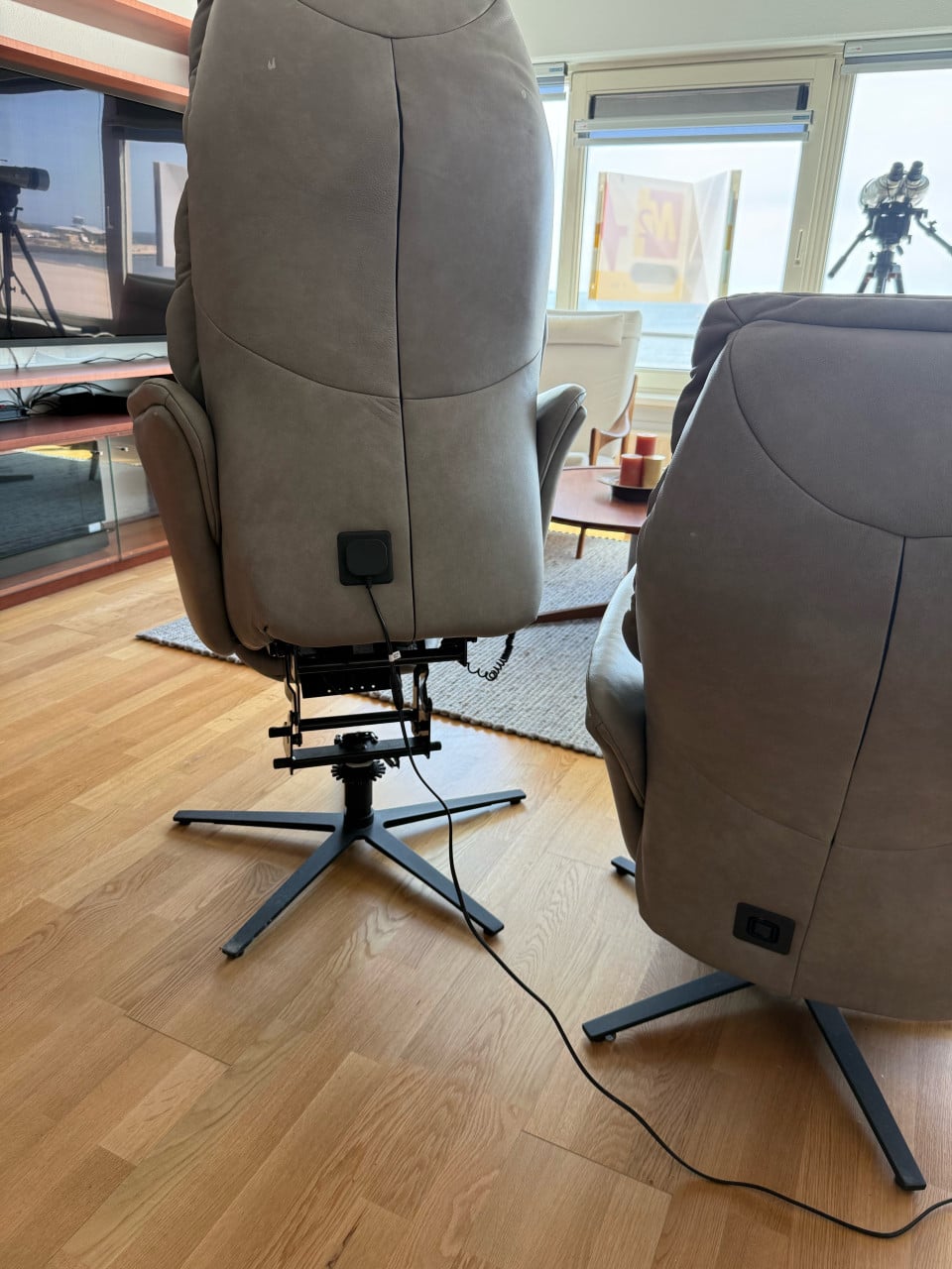 Senioren 2-zits bank met elektrische stoel en sta-op-stoel met verwarming