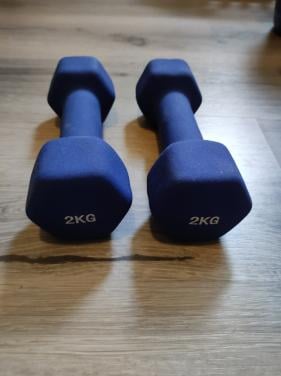 2 halters / dumbbells 2 kg