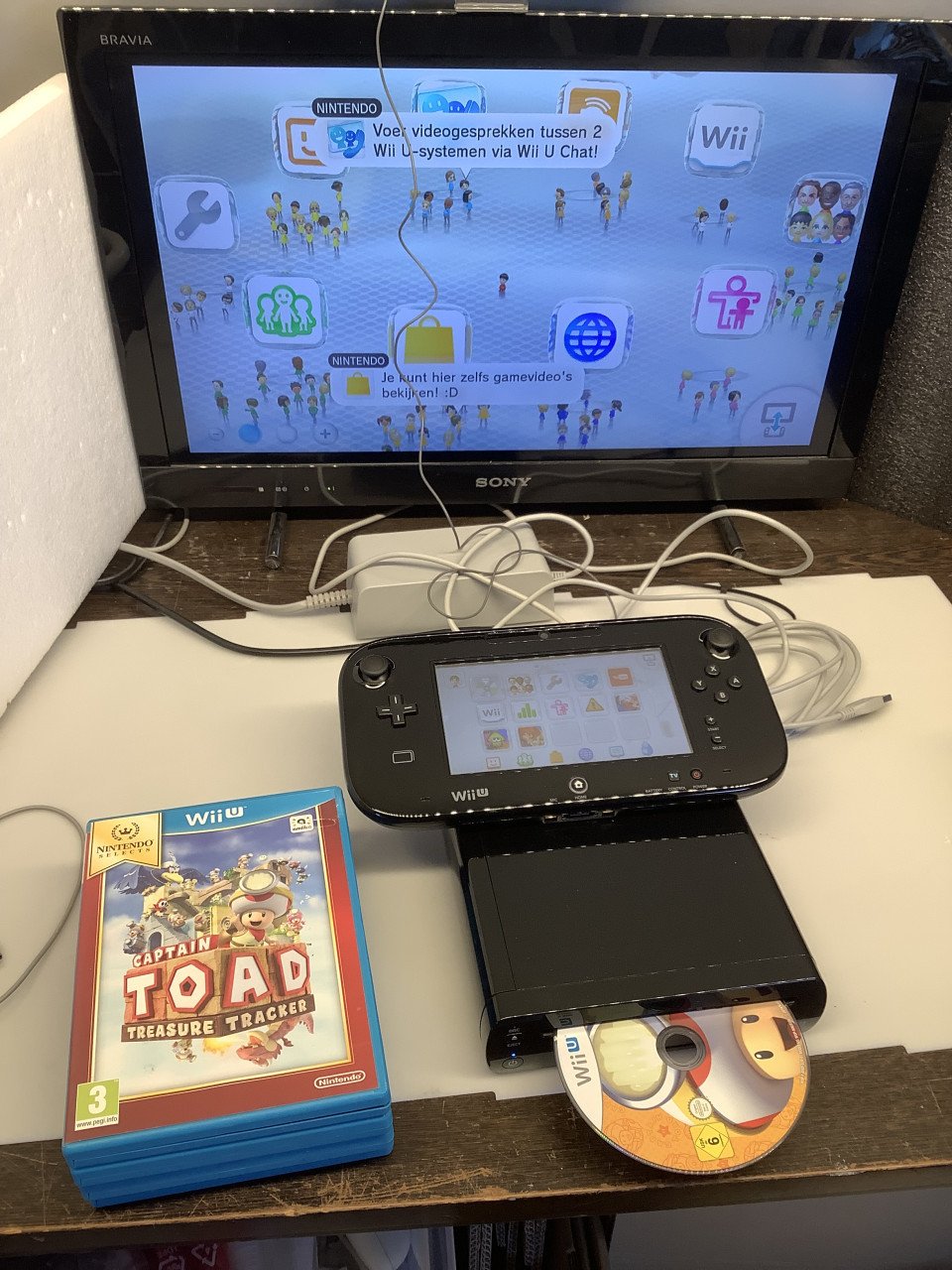 Prachtige set van de Wii U van Nintendo. Mario Kart / Splatoon+ extra
