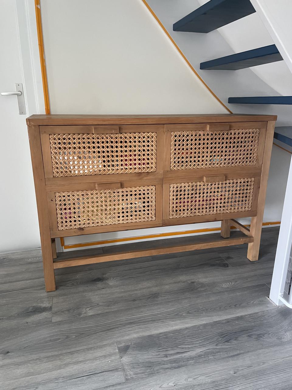 Prachtige massief houten kast dressoir ladekast