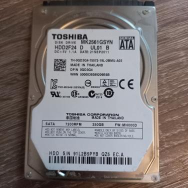 Toshiba 250GB HDD 7200rpm 2x