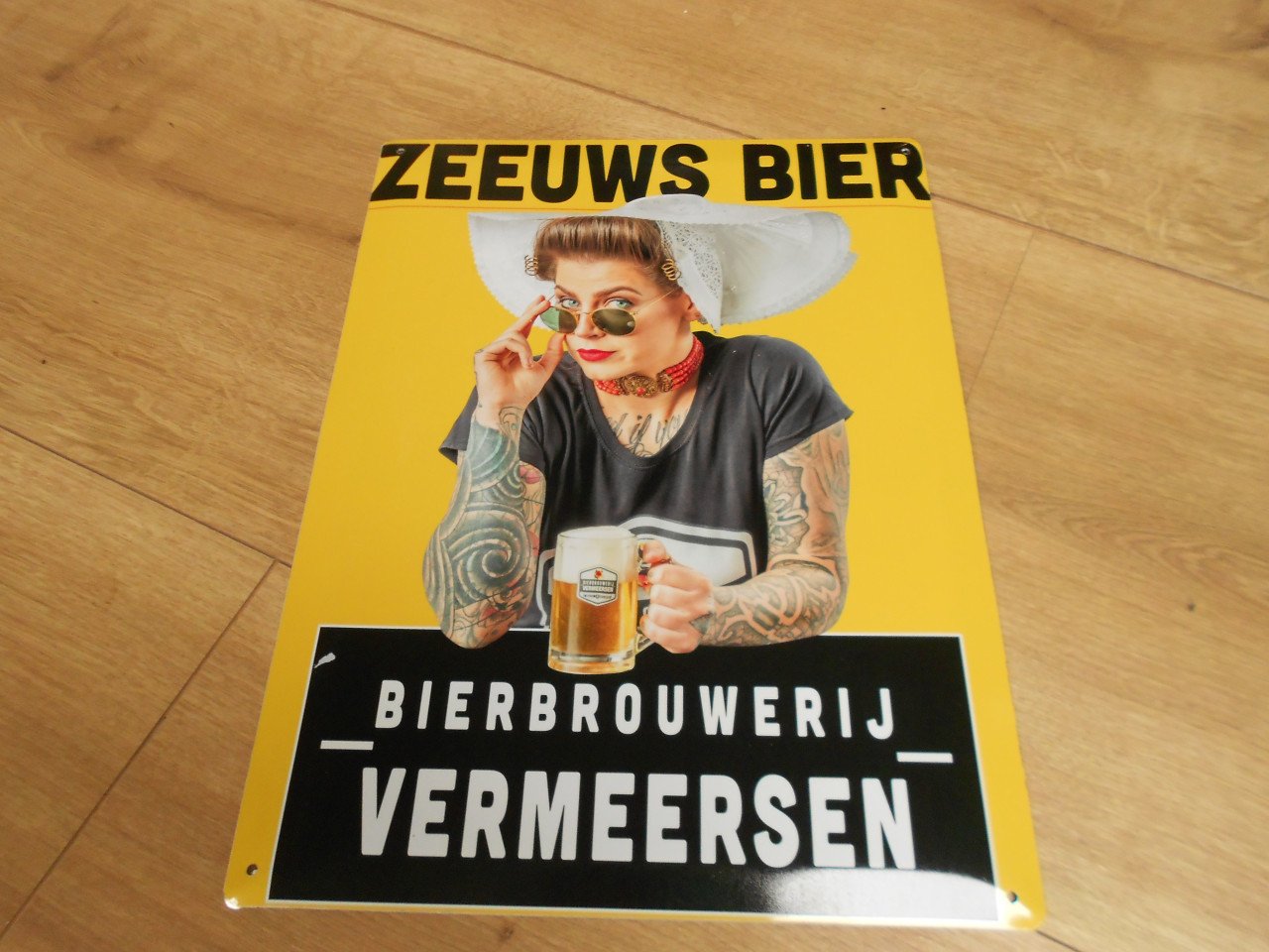 Reclamebord zeeuws bier bierbrouwerij vermeersen.
